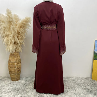 Ramadan Eid Dubai Open Black Muslim Kimono Abaya Damen Turkey Islam Abayas For Women Dress Kebaya Robe Femme Musulmane Kaftan