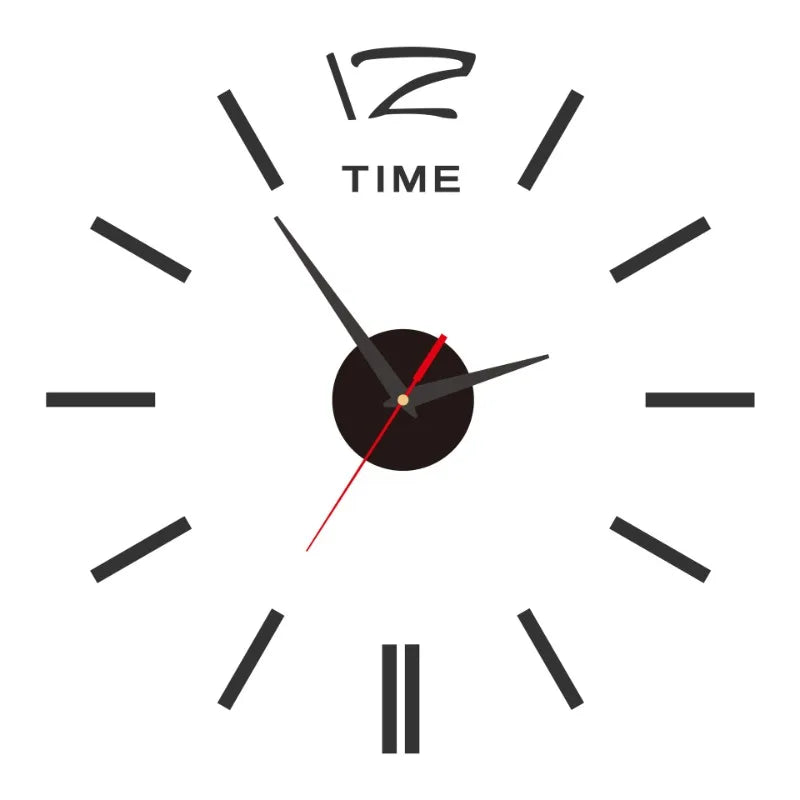 2023 Modernes Design, große Wanduhr, 3D-DIY-Quarzuhren, modische Uhren, Acryl-Spiegelaufkleber, Wohnzimmer, Heimdekoration, Horloge