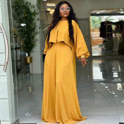 2 Piece Women Sets 2025 New Arrival Spring Summer Matching Sets Solid Color Two Pieces Sets Top And Pants Suits Outfits Clothing.