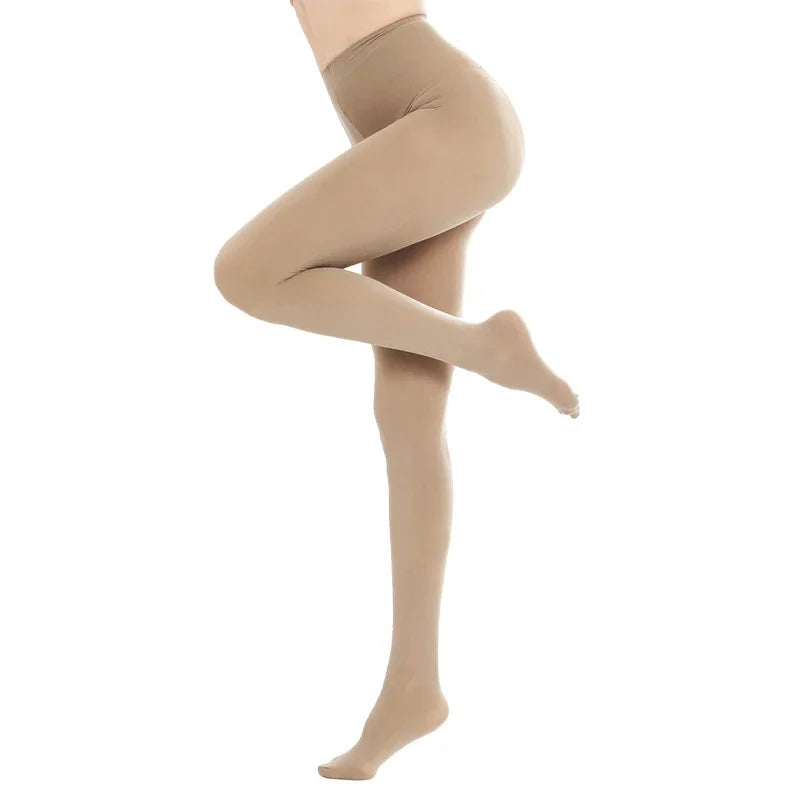 Kave 2024 Autumn Winter Christmas Women 80D Soft Solid Color Semi Opaque Footed Tights High Waist Womens Tights Plus Size Tights.