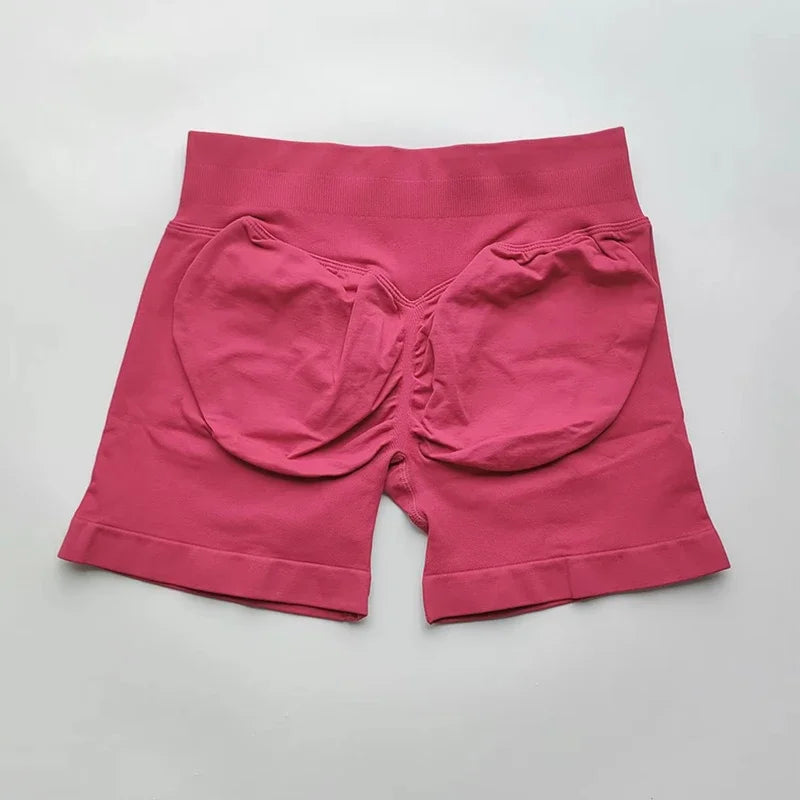 Yoga Shorts Resistance Exercise Shorts Seamless Low Waist Scrunch Bum Gym Shorts Workout Biker Short Stretch Fitness Sportwear