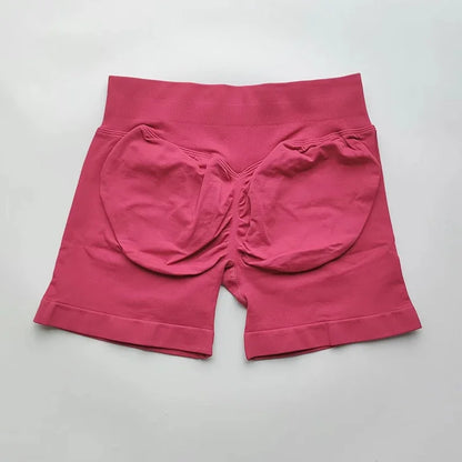 Yoga Shorts Resistance Exercise Shorts Seamless Low Waist Scrunch Bum Gym Shorts Workout Biker Short Stretch Fitness Sportwear