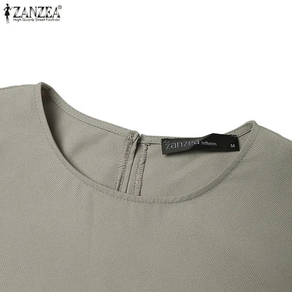 Autumn Elegant Long Lantern Sleeve Muslim Abaya Robe ZANZEA Women Maxi Dresses Ramadan Sundress Islamic Turkey Vestidos Kaftan.