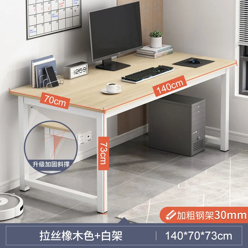 Hochwertiger, langlebiger Computertisch, Desktop-Tisch für Zuhause, Schlafzimmer, moderner, einfacher Mietisch, Studenten-Studientisch, langer Streifen
