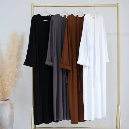 2023 Autumn Winter Knitted Dress Muslim Women Abaya Female Arabic Turkey Modest Dresses New Warm Long Robe Islam Clothing.