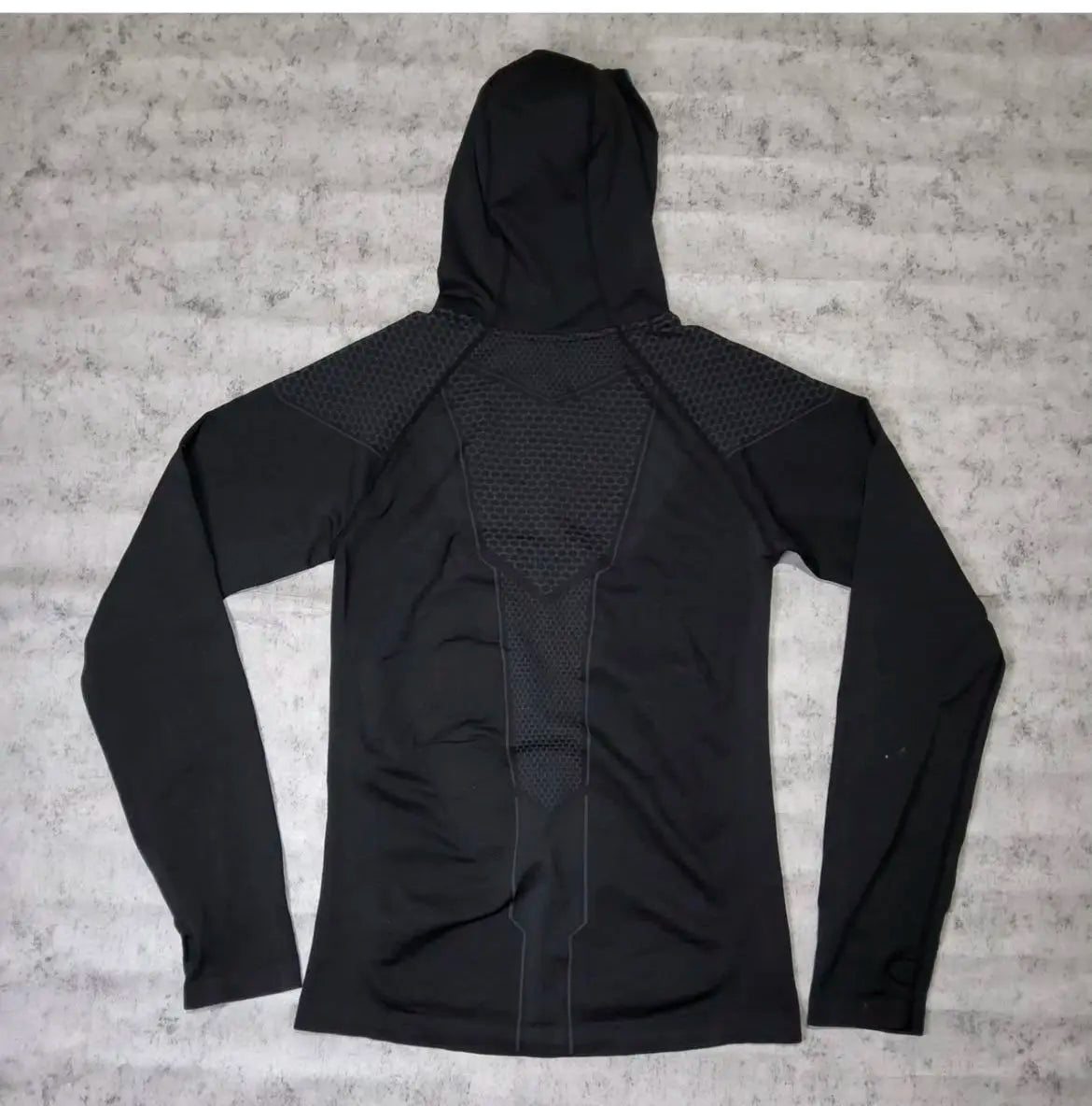 Men's Quick Dry Breathable Slim Fit Elastic Hooded Zipper Long Sleeve Fitness T-Shirt for Gym Sports Casual