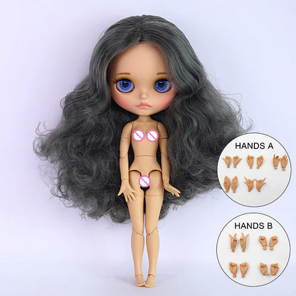 ICY DBS Blyth Doll BJD Joint Body tan Skin Matte Face Set Doll 1/6 30cm Girl Gift Anime SD