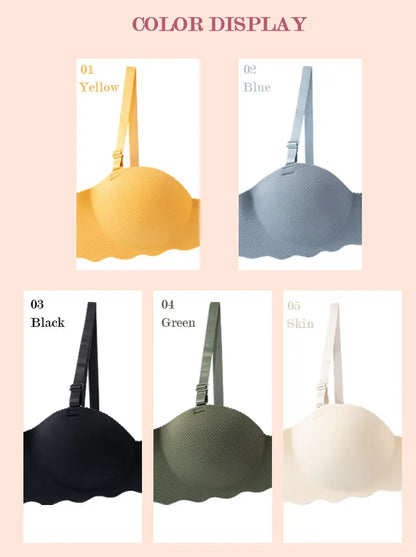 Sexy Push Up Bra for Women Sweet Wireless Brassiere Breathable Seamless Underwear 1/2 Cup Gather Female Lingerie Bralette