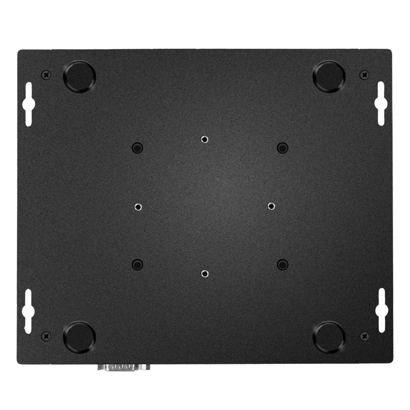 Fanless Mini Industrial PC Desktop Computer Atom C3758 4x10G SFP+ 4*LANs 4x Phoenix RS485 COM 2xDB9 RS232/485 COM Auto Power On.