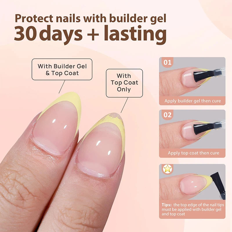 150Pcs/Box Acrylic Press on Nails Full Cover Fake False Tips Soft Gel Extension T-shaped Oval Capsule Almond Sculpted Salon DIY.