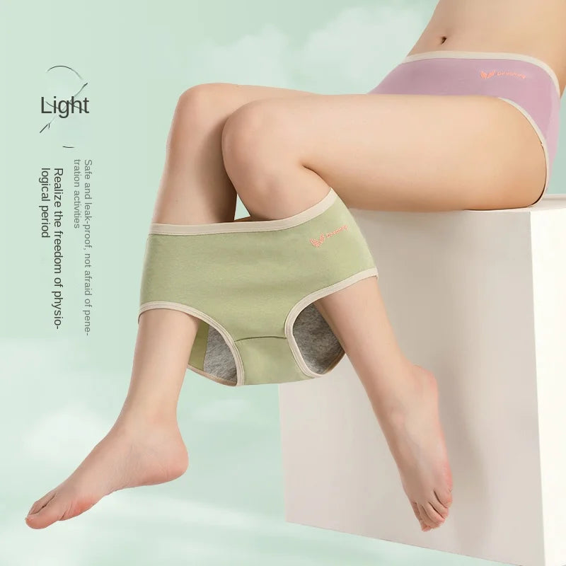 Menstrual Period Panties Women Cotton Plus Size Leakproof Period Underpants Breathable Female Waterproof Menstruation Breifs.