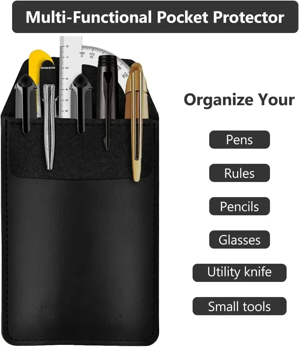 Leder Stift halter Stifte Taschen schutz Stift halter Organizer Beutel Stift hülle für Hemd Labor kittel Hose Zeiger Bleistift Notizen Karte.