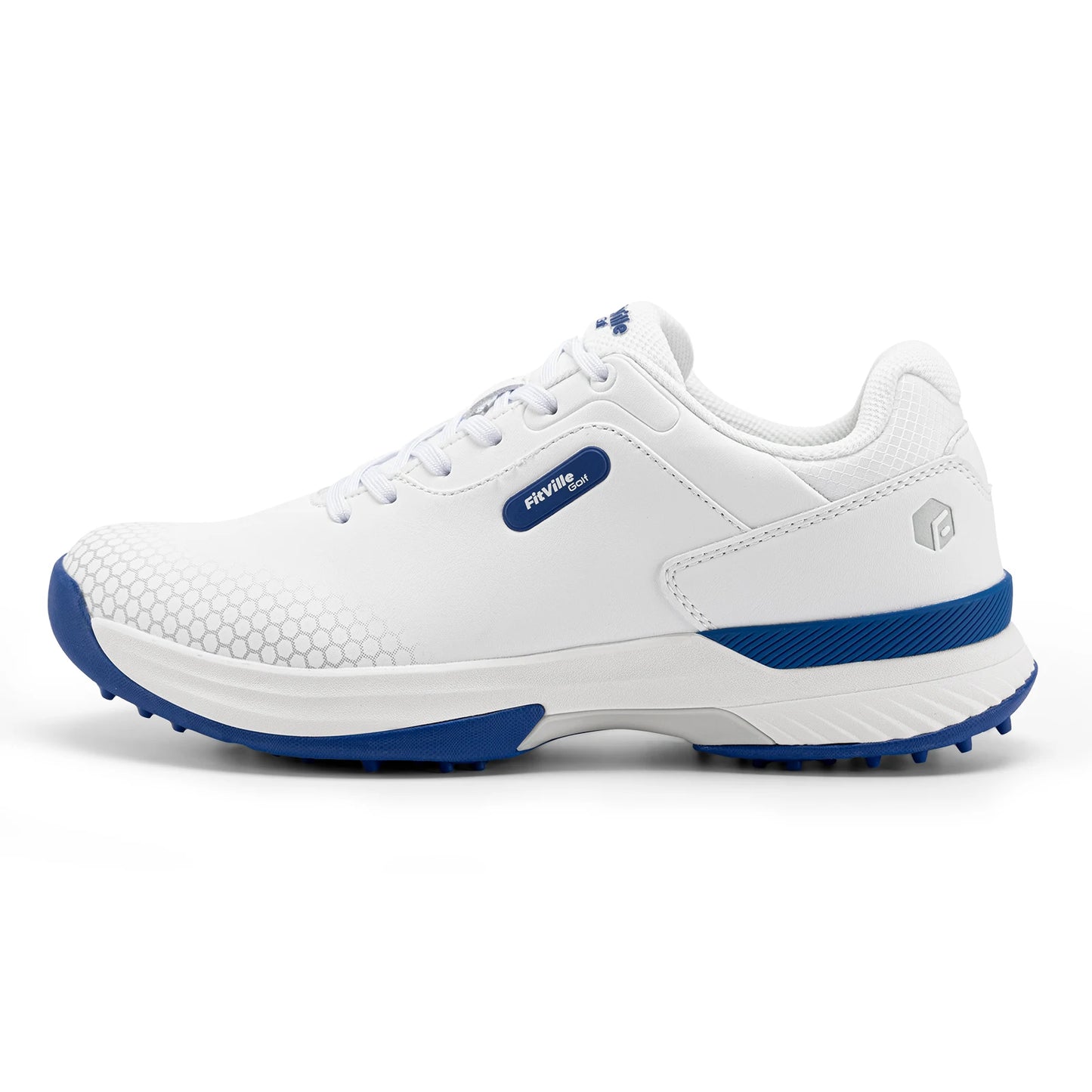 FitVille wide men's golf shoes non-slip wear-resistant comfortable pickleball sports shoes suitable for swollen feet relieve toe.