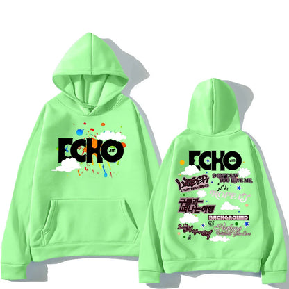 Jin Echo Hoodies Unisex Autumn Winter Casual Vintage Streetwear Sweatshirts Fashion Women New Album Tour Pullover Jin Fans Gifts.