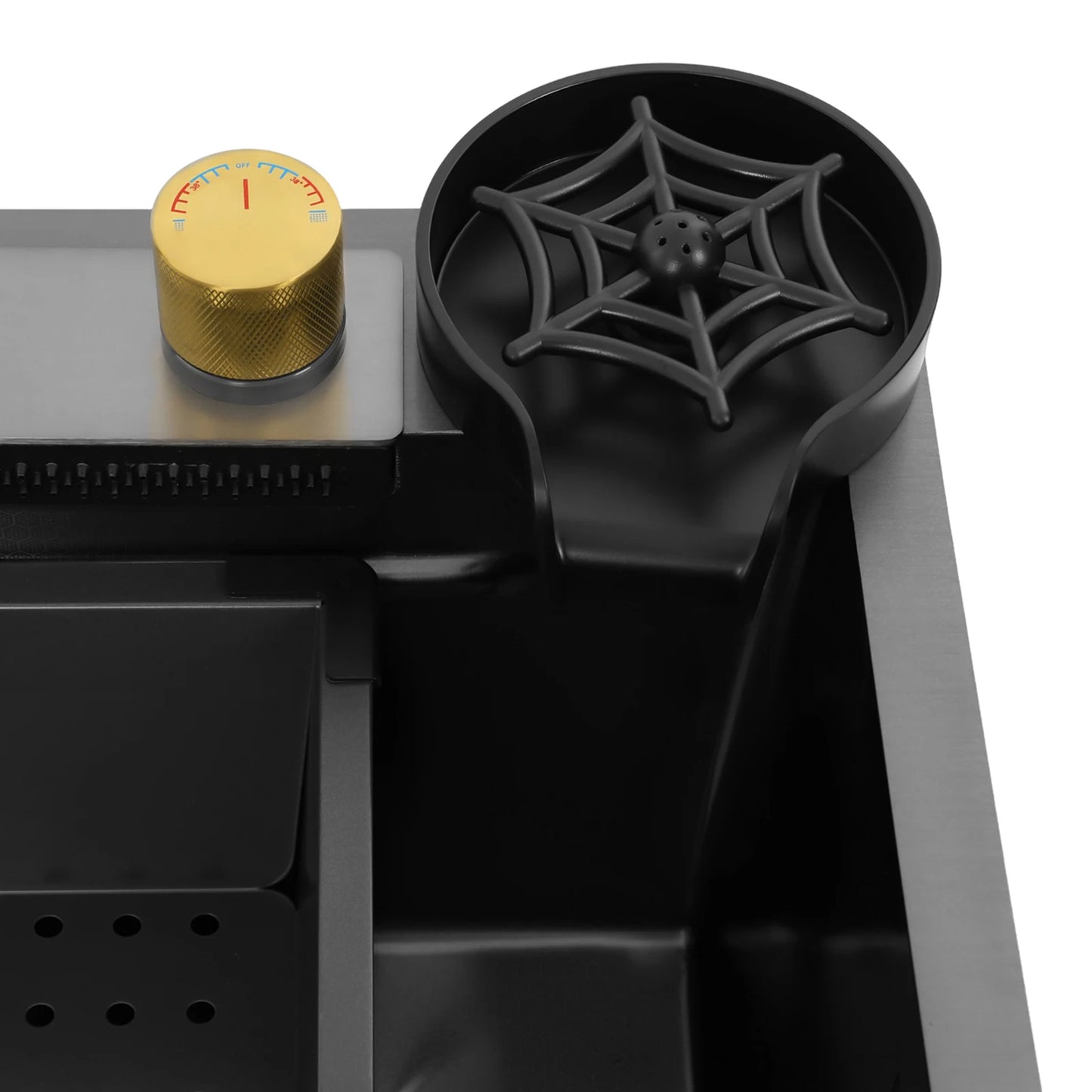 68/75 cm Küchenspüle, Haushaltsspülbecken-Set, Edelstahlspüle, Unterbau-Küchenspüle, rostfrei, großes Fassungsvermögen