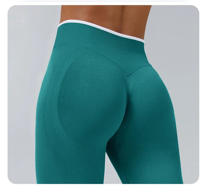 VEQKING Hip Lift Women Yoga Pants Seamless Ignite Sultpt Sports Leggings Scrunch Butt Gym Fitness Tights Elastic Workout Pants.