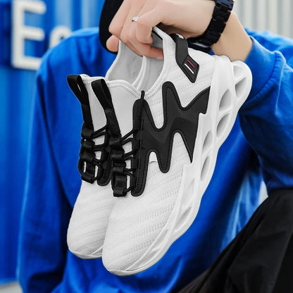 YRZL Sports Shoes Men Mesh Breathable Athletic Sneakers Lightweight Soft Sole Comfortable Walking Running Shoes for Men Non Slip.