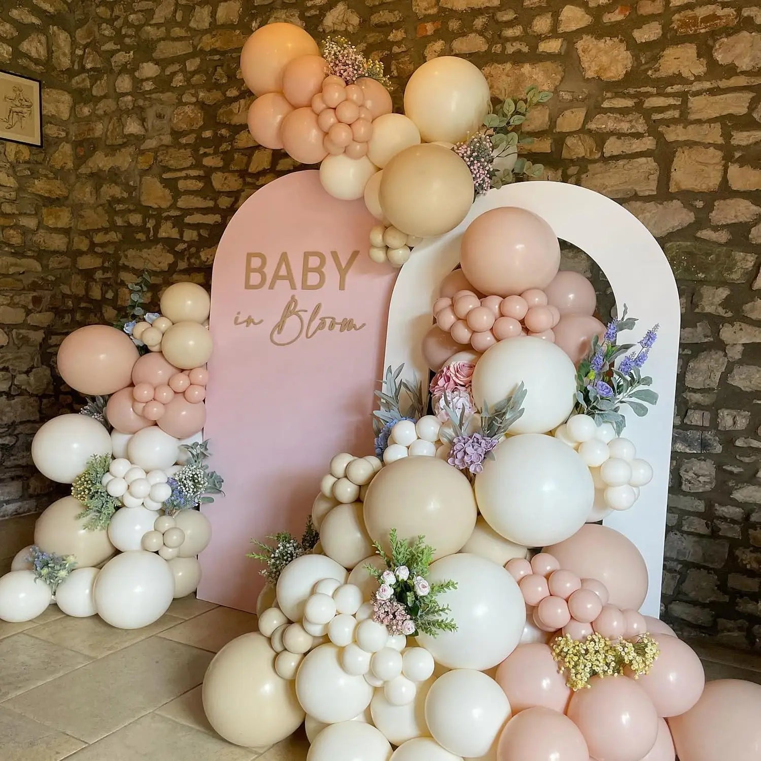 1Set Boho Dusty Pink Ballon Bogen Girlande Kit Neutral Rosa Weiß Sand Elfenbein Ballons für Mädchen Baby Dusche Geburtstag Hochzeit Deco.