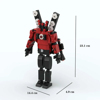 Moc Skibidi Toilet Action Figures builing blocks,Camerman Titan Speakerman Surveillance Man TVMan Boys Bricks Toys For Kids Gift.