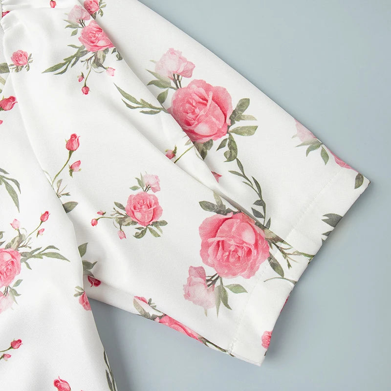 Beiyingni Neue In frauen Kleid Elegante Französisch Mode Schlank Kurzarm Mini Kleider Weibliche Rüschen Tasten V-ausschnitt Kurze Vestido.