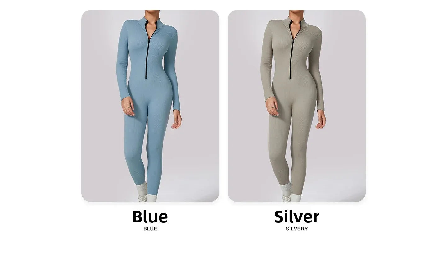 Women's Sporty Dry Fast Jumpsuit Yoga Suit Tight Dance Fitness One-Piece Clothing Set Comfortable Breathable Gymwear.