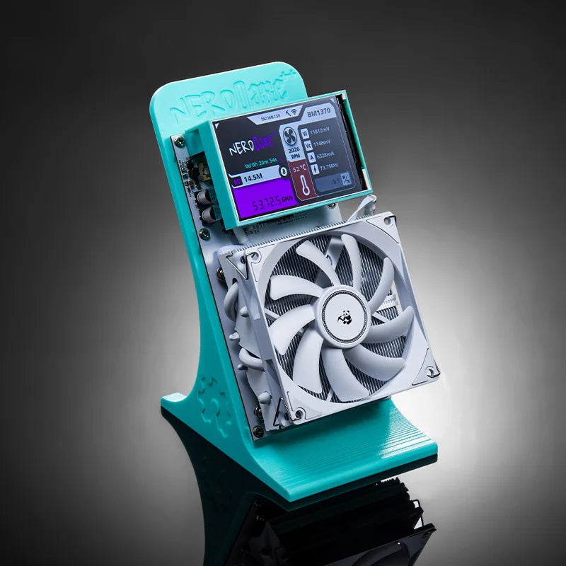 Factory Bitaxe NerdQaxe++ 4.8TH/s Bitcoins Miner BM1370 Asic Chip Solo BTC 68W 2.4G WiFi Open-Source Mining Machine.