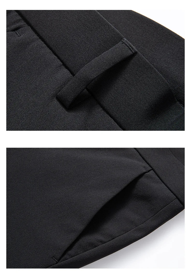 Men's Winter Formal Down Pants Goose Feather Warm Trousers Business Suit Pants for Man  calca termica masculina inverno PT-597