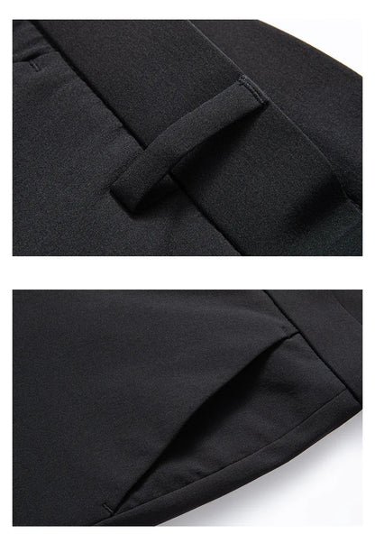 Men's Winter Formal Down Pants Goose Feather Warm Trousers Business Suit Pants for Man  calca termica masculina inverno PT-597