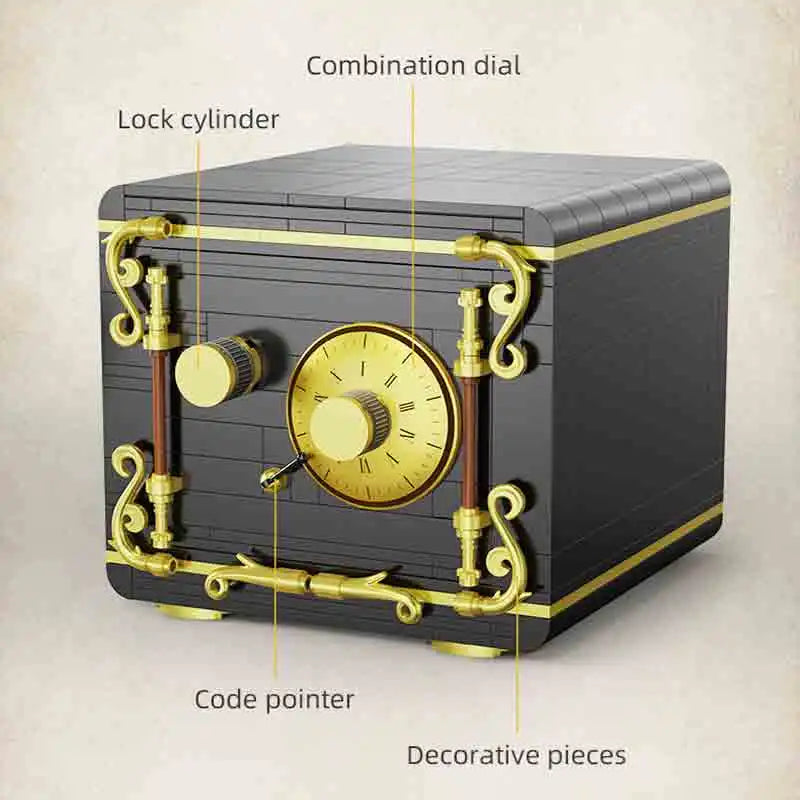 Cada 422PCS City Retro Combination Safe Building Blocks The Secret of Safe Experiment Education Bricks Toys Boys Gifts.