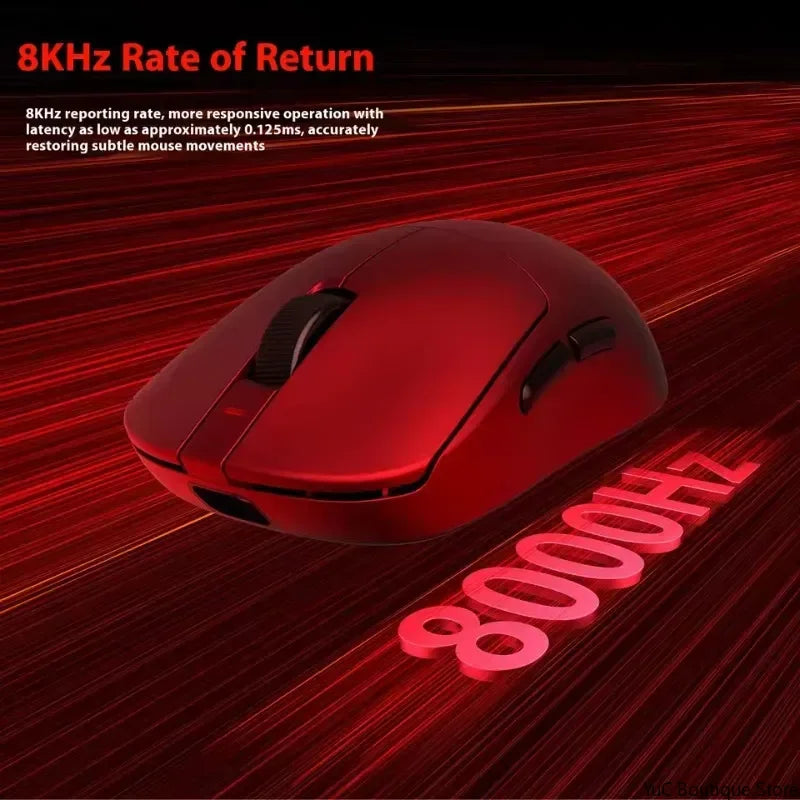 New Aula V9 Ultra Wireless E-sports Gaming Mouse Double 8k 3mode PAW 3950 8k 55g Lightweight Ergonomic Mouse Custom PC Accessory.