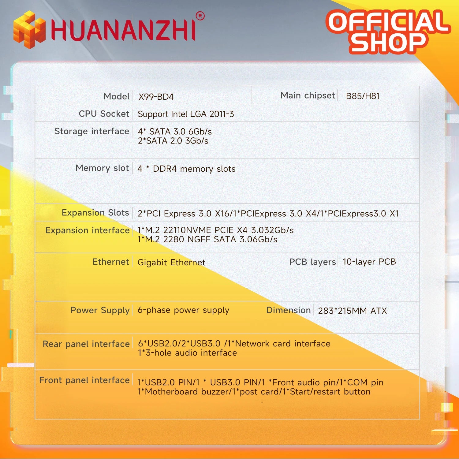 HUANANZHI X99 BD4 with E5 2680 V4 LGA 2011-3 X99 Motherboard Support DDR4 Combo Kit for High-End Gaming And Professional Use.