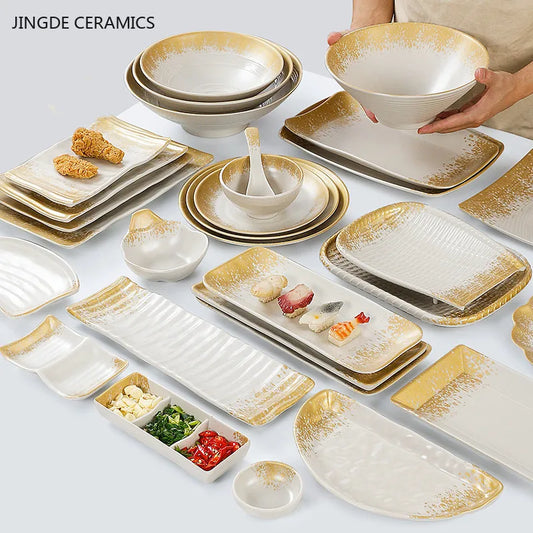 1Pc Thickened Melamine Tableware Not Easily Broken Plastic Barbecue Plate Merchant Dining Plate Household Kitchen Accessories.