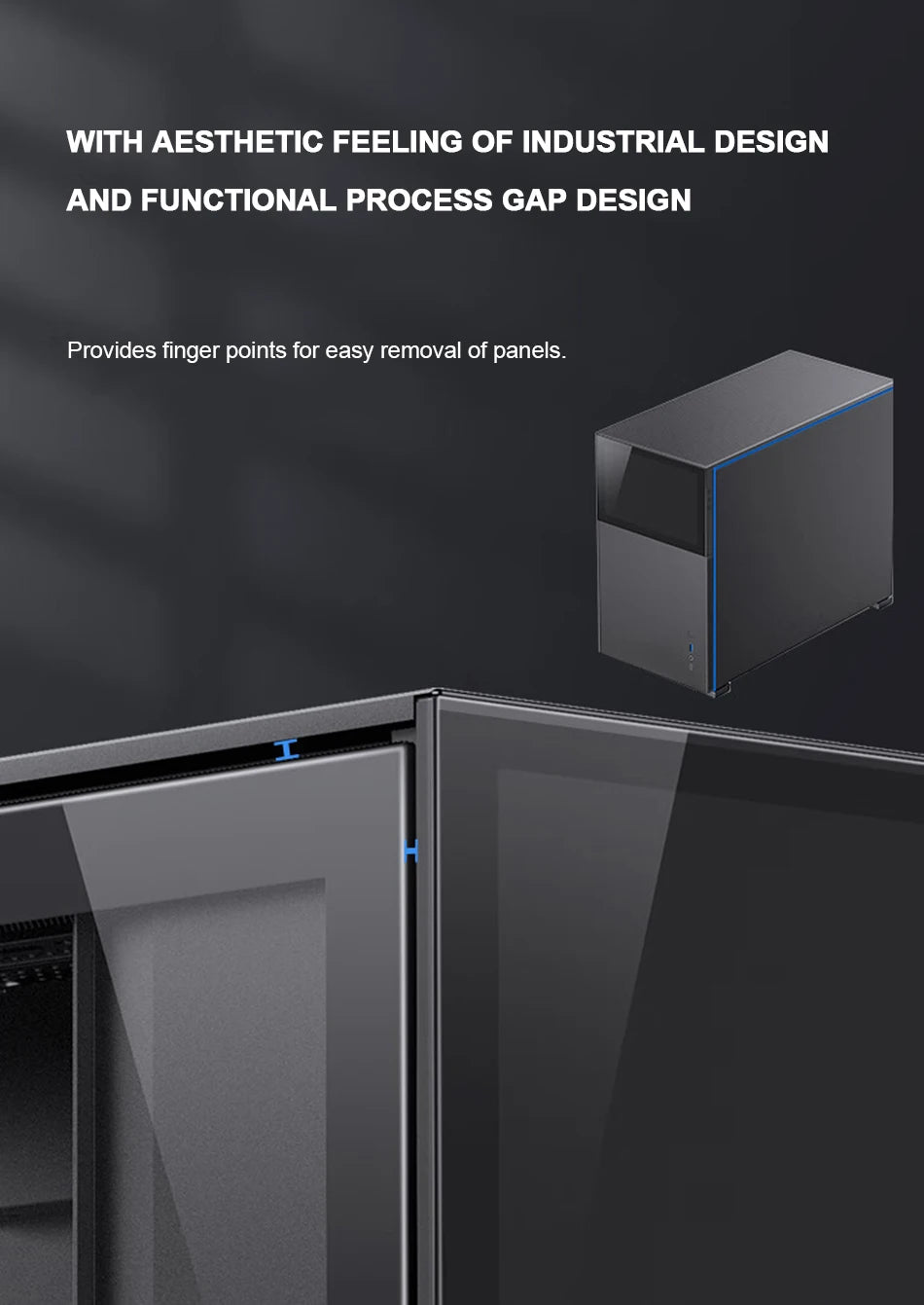 Jonsbo Pinecone D31 Case MATX ITX DTX Small Translucency Sub Screen of Video Games Support ATX Power 360 Cold Exhaust Chassis.