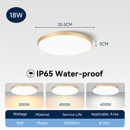 Wasserdichte Badezimmer Lampe Decke Led-deckenleuchten 18W 30W 40W Runde Led-deckenleuchte Für Küche Wohnzimmer wc Zimmer 220V