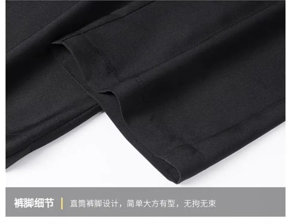 Men's Quick Dry Loose Fit Breathable Summer Lightweight Casual Pants Korean Style Elastic Sweatpants For Men.