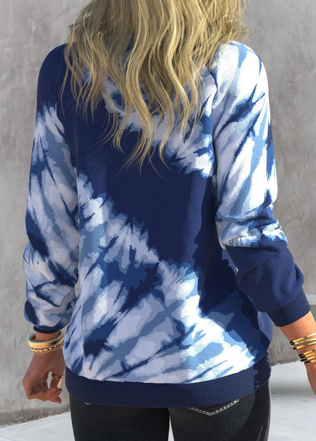 Pullovers Casual Sweatshirts For Women Tie Dyed Tops Autumn Fashion Streetwear y2k Clothes Ropa de Mujer Sudaderas