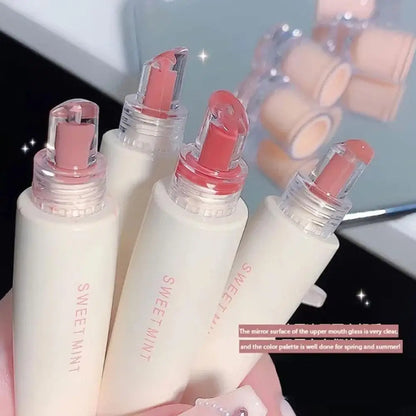Mirror Dyeing Lip Gloss Moisturizer Liquid Lipstick Waterproof Long Lasting Red Lip Tint Korean Makeup Cosmetic.
