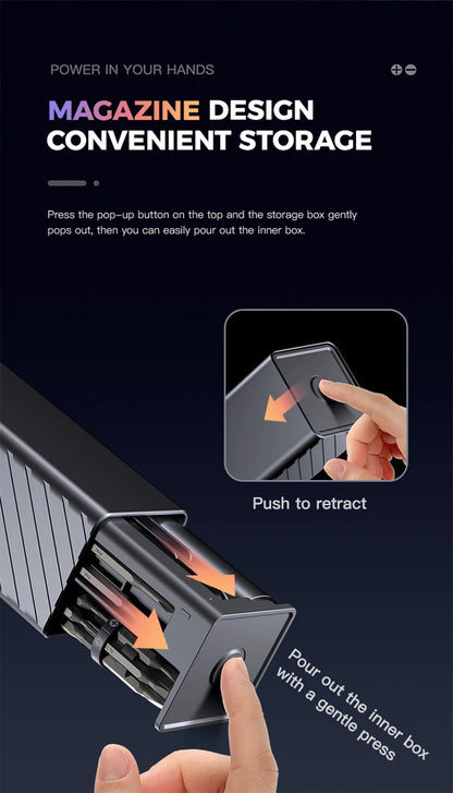 57-in-1-Elektrowerkzeug-Sets, wiederaufladbar, Präzisions-Elektroschrauber-Set, kabellos, Mini, kleine Bits, kabellose Reparatur von mobilen Zellen, Neu