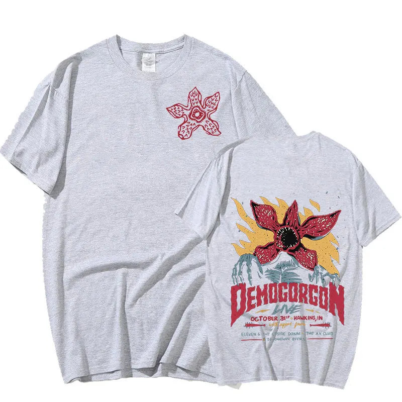 Eddie Munson The Demogorgon T Shirt Cannibal Flower Monster Print T-shirts Casual Cotton Tees Unisex harajuku Streetwear.