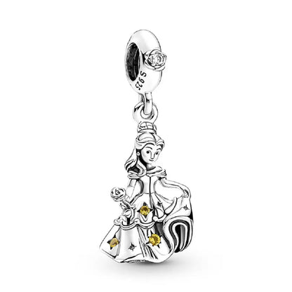 100% 925 sterling silver Disney 100th anniversary charm beads suitable for original DlY bracelet, women's fashion gift