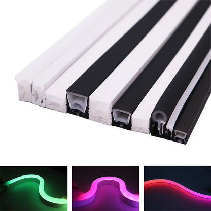 LED Silicone Tube Flexible Neon Soft Lights For SK6812 WS2812B WS2811 DIY Christmas Holiday Decoration Strip Light Tape Rope.