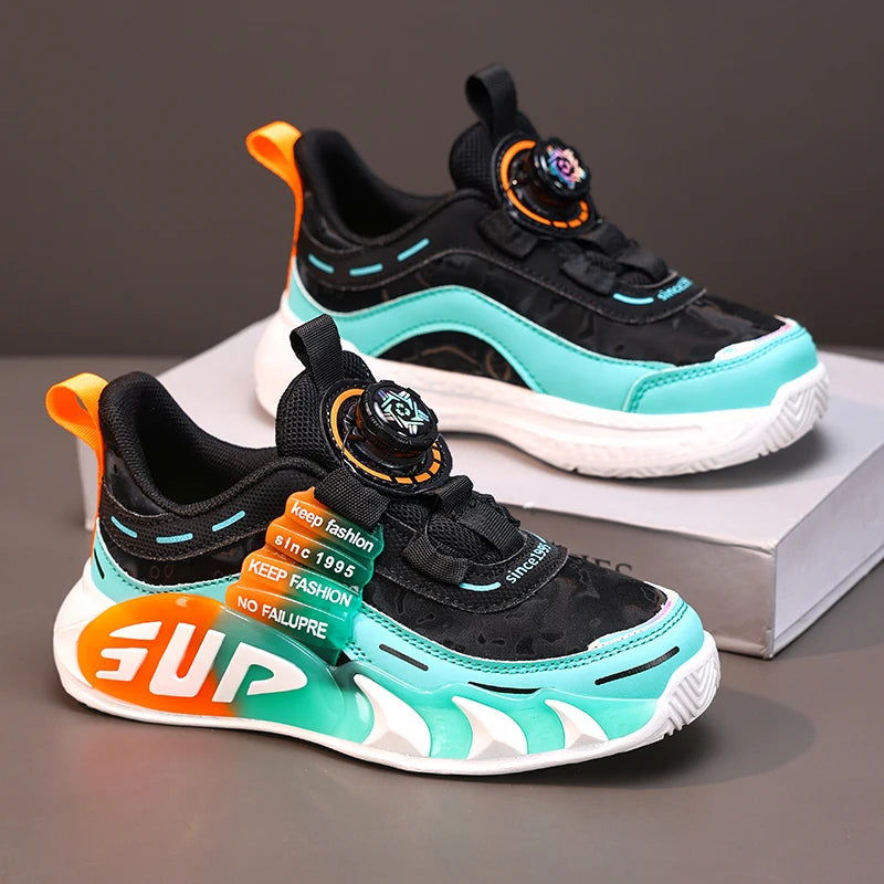 Autumn New Design Children Sneaker Boy Sports Shoes Fashion 4 To 12 Years Kids School Tennis Shoes Boy Casual Sneaker.