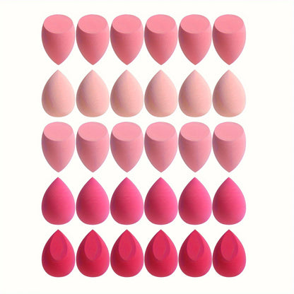 7piece/18piece makeup sponge set, suitable for liquid BB cream powder application, makeup egg dry wet dual-use powder puff.