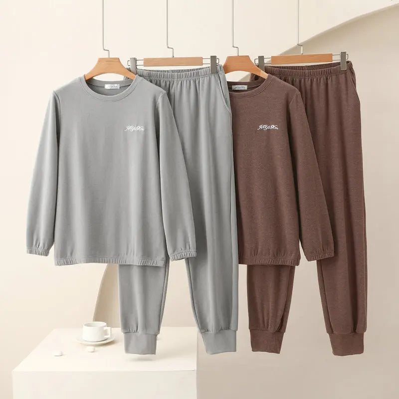 Women's Loungewear Warm Pajamas Autumn Winter New Long Sleeve Trousers House Suit Ladies Pyjamas For Women Nightie.