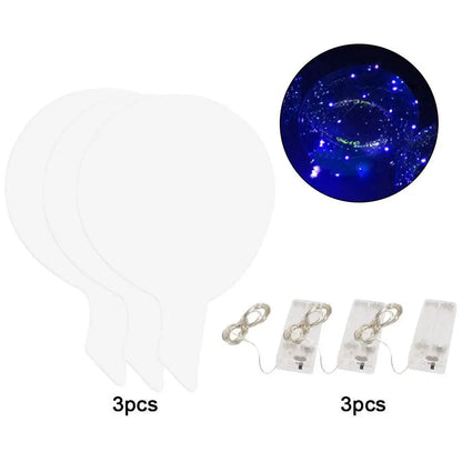 6 stücke 3 satz Transparent Party Glow Bobo Led Ball Leuchten Ballons Hochzeit Blase Ballon Hochzeit Geburtstag Dekoration einzigen