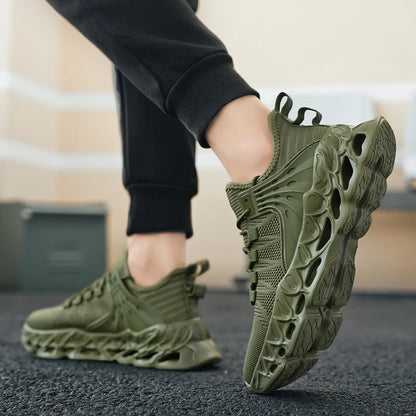 YRZL Men's Athletic Mesh Sneakers Lightweight Comfortable Running Shoes for Men Soft Sole Non Slip Casual Shoes Outdoor Walking.