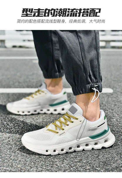 2025 Summer Cushion Men's Running Shoes Breathable Mesh Brand Sneakers Men Jogging Shoes Lightweight Non-Slip Men Athletic Shoes.