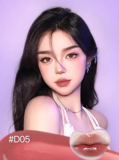 Uhue Lip Gloss Moisturizing Hydrating Glass Lip Glaze Crystal Fruit Nourishing Lipstick for Women Lipstick Makeup Cosmetics.