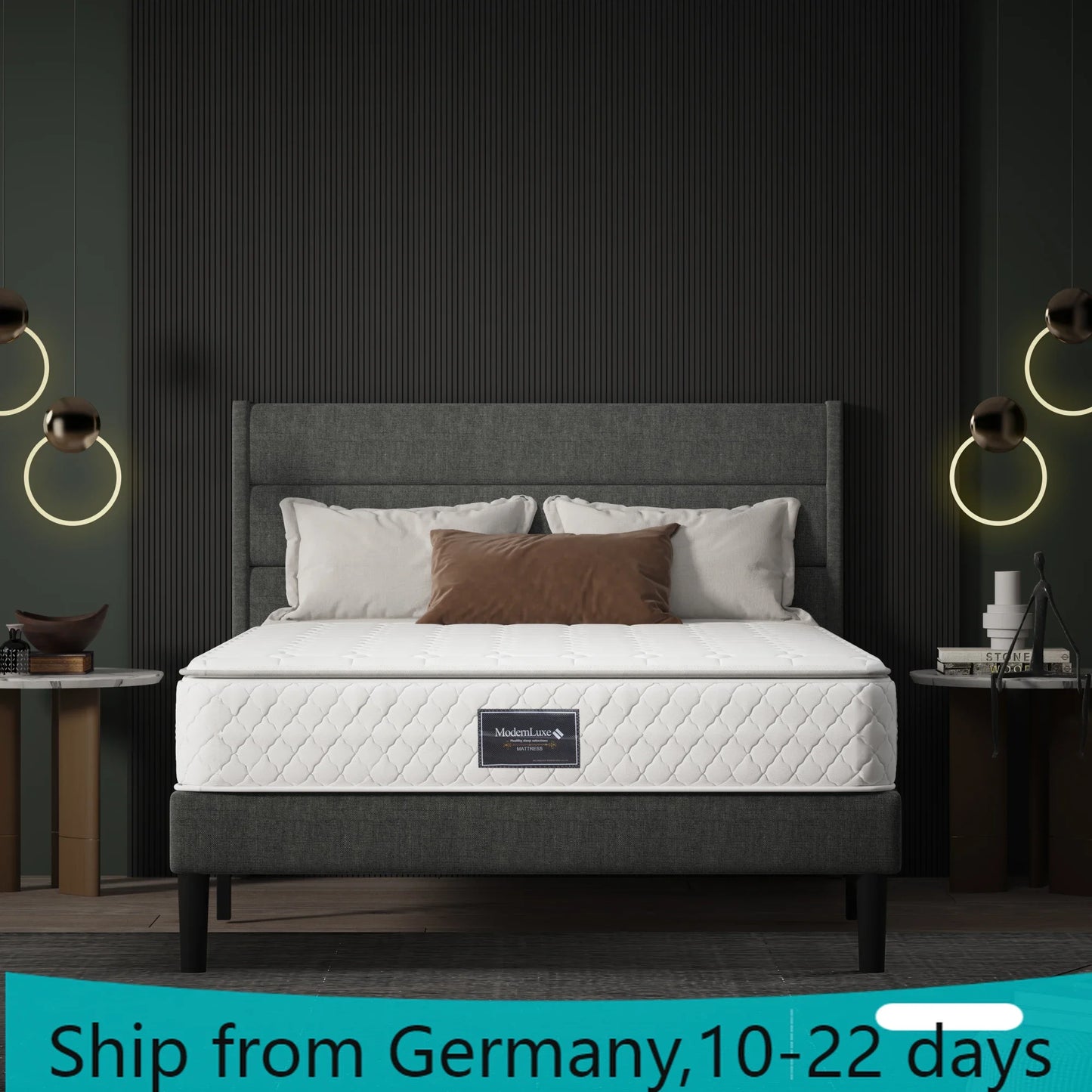 Spring Core Mattress, 7-zone Cold Foam Mattress, Pocket Springs, Quilted Microfiber Cover, Firmness Level H3, Height 25 Cm.