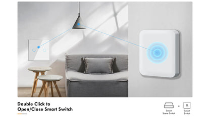 GIRIER ZigBee Szenenknopfschalter, intelligenter Szenencontroller für die Heimautomation, Multi-Szenario-Verknüpfungsschalter, funktioniert zu Hause.